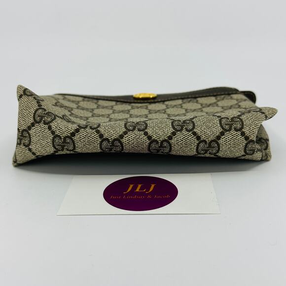 Gucci Vintage GG Monogram Guccissima PVC Cosmetic Makeup Toiletry Pouch Bag - Picture 6 of 9